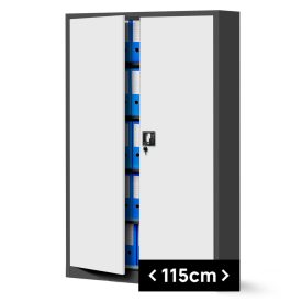 JAN NOWAK® - JAN II Fém iratszekrény FEHÉR/ANTRACIT