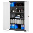 JAN NOWAK® - JAN II Fém iratszekrény FEHÉR/ANTRACIT