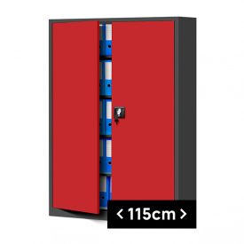 JAN NOWAK® - JAN II Fém iratszekrény PIROS/ANTRACIT