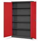 JAN NOWAK® - JAN II Fém iratszekrény PIROS/ANTRACIT