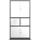 JAN NOWAK® - FILIP II Fém iratszekrény széffel - FEHÉR / ANTRACIT