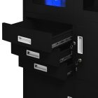 JAN NOWAK® - FILIP II Fém iratszekrény széffel - ÉJFEKETE