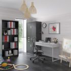 JAN NOWAK® - FILIP II Fém iratszekrény széffel - ÉJFEKETE