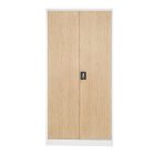 JAN NOWAK® - JAN I Fém iratszekrény BÜKKFA MINTÁVAL