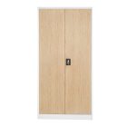 JAN NOWAK® -  JAN III Fém iratszekrény BÜKKFA MINTÁVAL