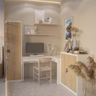 JAN NOWAK® - BEATA Fém iratszekrény BÜKKFA MINTÁVAL