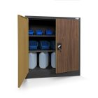 JAN NOWAK® - BEATA Fém iratszekrény DIÓFA MINTÁVAL