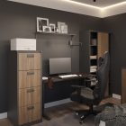 JAN NOWAK® SÁRA Fiókos függőmappa tartó iratszekrény - DIÓFA MINTÁVAL