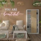 JAN NOWAK® - KUBA Tolóajtós Fém iratszekrény / BÜKKFA MINTÁVAL