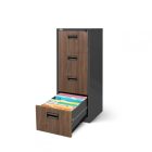 JAN NOWAK® SÁRA Fiókos függőmappa tartó iratszekrény - DIÓFA MINTÁVAL