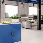 JAN NOWAK® - BEATA Fém iratszekrény KÉK/FEHÉR