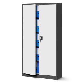 JAN NOWAK® - JAN I  Fém iratszekrény FEHÉR/ANTRACIT