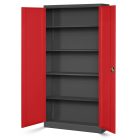 JAN NOWAK® - JAN I  Fém iratszekrény PIROS/ANTRACIT