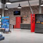 JAN NOWAK® - JAN I  Fém iratszekrény PIROS/ANTRACIT