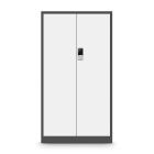 JAN NOWAK® - DANIEL Fém iratszekrény DIGITÁLIS ZÁRRAL / FEHÉR -ANTRACIT