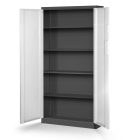 JAN NOWAK® - DANIEL Fém iratszekrény DIGITÁLIS ZÁRRAL / FEHÉR -ANTRACIT