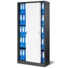 JAN NOWAK® - KUBA Tolóajtós Fém iratszekrény / FEHÉR-ANTRACIT