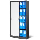 JAN NOWAK® - KUBA Tolóajtós Fém iratszekrény / FEHÉR-ANTRACIT