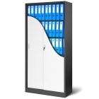 JAN NOWAK® - KUBA Tolóajtós Fém iratszekrény / FEHÉR-ANTRACIT