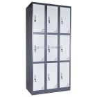 Artemisz® Rövid ajtós öltözőszekrénye 9-rekeszes kivitel