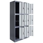 Artemisz® Rövid ajtós öltözőszekrénye 9-rekeszes kivitel