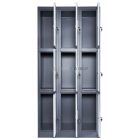 Artemisz® Rövid ajtós öltözőszekrénye 9-rekeszes kivitel