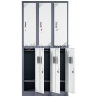 Artemisz® Rövid ajtós öltözőszekrénye 6-rekeszes kivitel